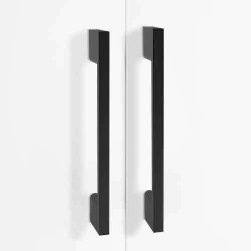 10 Pack 5 Inch(128mm) Cabinet Pulls Matte Black Kitchen Cabinet Handles Zinc Alloy Drawer Pulls Solid Cabinet Hardware - color: Matte Black, size: 5'' Hole Center(128mm)