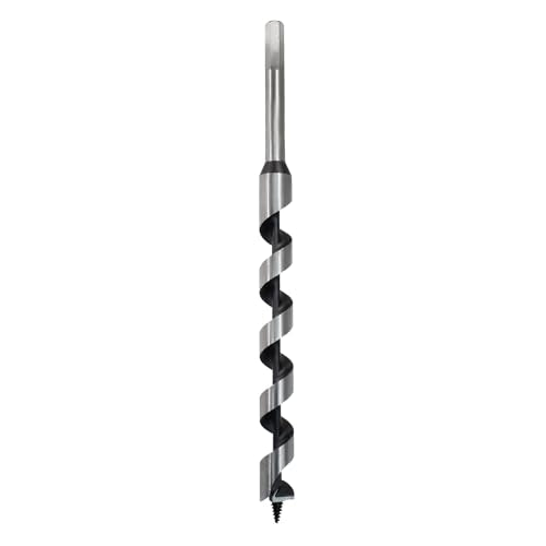3/4 Inch Wood Auger Drill Bit 12 Inch Long Hex Shank for Hardwood - size: 3/4 x 12 Inch