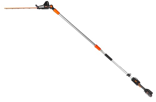 WEN 20V Max Cordless 20-Inch Hedge Trimmer Pole Saw with 14.6-Foot Reach, 2Ah Battery and Charger (20825) - style: 20V 20 in. Hedge Trimmer Pole Saw