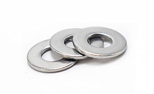 #10 Stainless Flat Washers 100 Pack Made of 18-8 (304) Stainless Steel…… - color: Silver, size: #10