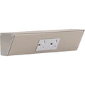 Task Lighting TR Series Angle Power Strip, 9 inch, 1 Dual Receptacles, Satin Nickel - color: Satin Nickel, size: 9 Inch