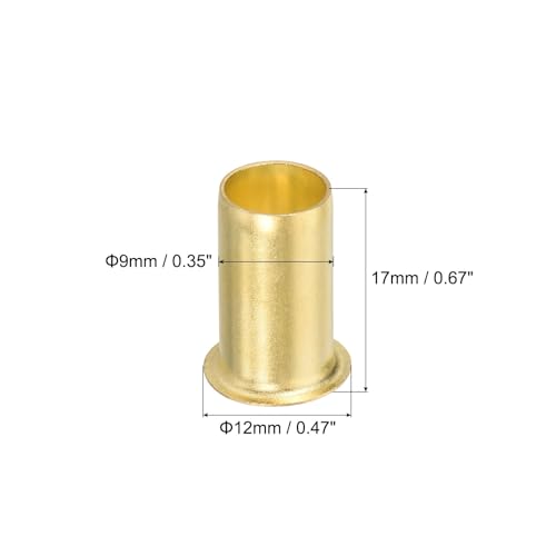 PATIKIL Brass Compression Insert for 1/2" Tube OD 10Pcs Insert Support - size: 0.5 Inch