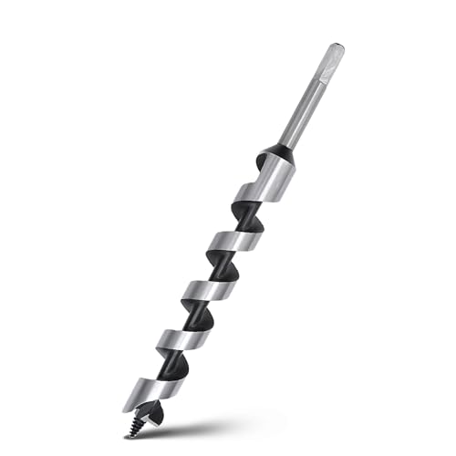 1-1/8 x 11.8 Auger Drill Bit for Wood,28x300mm Hex Shank Auger Bit - size: 1-1/8 in x 11.8 in