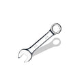 5/16" SAE Stubby Combination Wrench, CR-V Steel with Mirror Polish, 12-Point Design, 15-Degree Offset, Perfect for Auto Repair, Household, Car & Truck Emergency - size: 5/16"