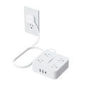 TESSAN Surge Protector Power Strip with 900J Surge Protection, 5 Ft, White - color: White with 1 USB C, size: 5 feet