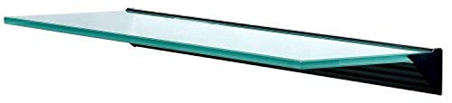 LTL Home Products GL12020OPKIT Wallscapes Glacier Floating Glass Wall Shelf Kit, 8" x 48", Opaque Glass - color: Opaque, size: 8"x48"