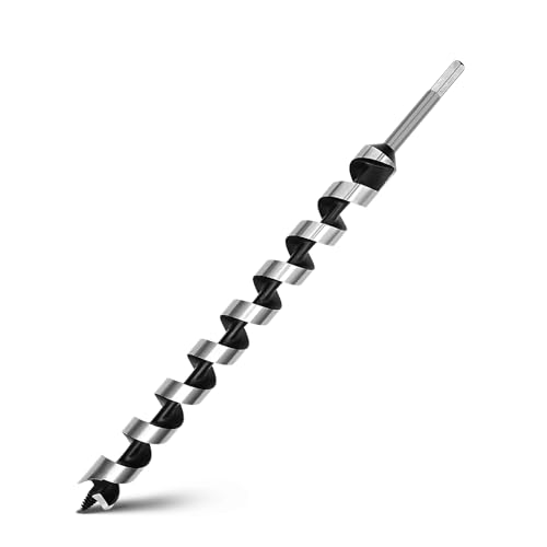 1-1/2 x 18 Auger Drill Bit for Wood,38x460mm Hex Shank Ship Auger Bit - size: 1-1/2 in x 18 in