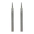 HARFINGTON 2pcs Flat Medium Cut File 8" Double Cut Teeth High Carbon Steel Hand Rasp File without Handle for Metal Wood Deburring Removing - size: 8", style: Medium