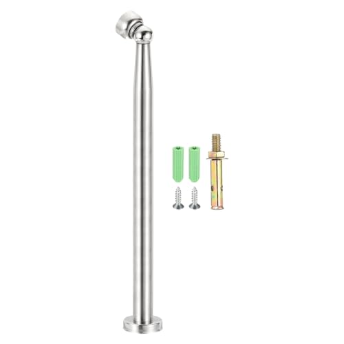 uxcell 13.4" Magnetic Door Stoppers, Wall Floor Mounted Magnetic Door Catch Holder, Stainless Steel Door Stops for Bedroom, Bathroom, Kitchen, Office, Silver - size: 13.4"