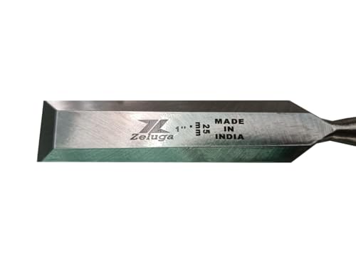 25-428 3 Pc. Pro Premium Wood Chisel, Carving Carpenter Set, Professional Grade Tools for Precision Crafting and Sculpting