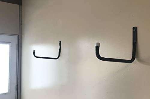 Shepherd Hardware 8091E Heavy Duty Steel 10-Inch Garage Storage Utility Hooks, 4 Pack, Black - color: Black, size: 10 Inch