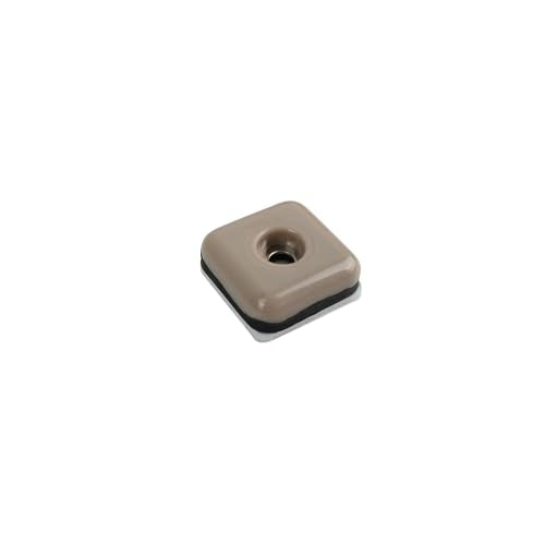 Shepherd Hardware 9240 1-Inch Square Adhesive, Slide Glide Furniture Sliders, 8-Pack, Tan