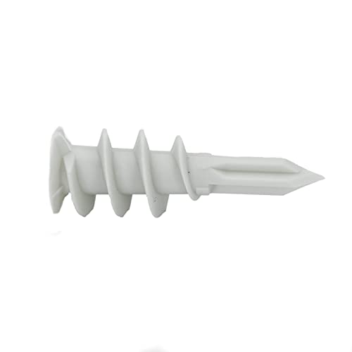 CONFAST 100 Pack Nylon Self-Drilling Drywall/Hollow-Wall Anchor Kit with Screws (50) #8 Anchors & (50) 1" Screws - size: 50, style: Nylon