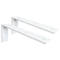 WINKER Countertop Support Bracket 2 Pack Heavy Duty 3/8" Thick Hidden L Shelf Bracket 16" x 6" x 2.5" Metal Corbels for Quartz/Granite/Wood/Concrete/Laminate Countertops, White - size: 16″x6″x2.5″-3/8" thick, style: White-2Pack