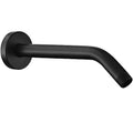Shower Arm with Flange, 10 Inches Wall Mount Replacement Shower Head Arm For Fixed Shower Head and Handheld Showerhead, Matte Black - color: Matte Black, style: 10 Inch