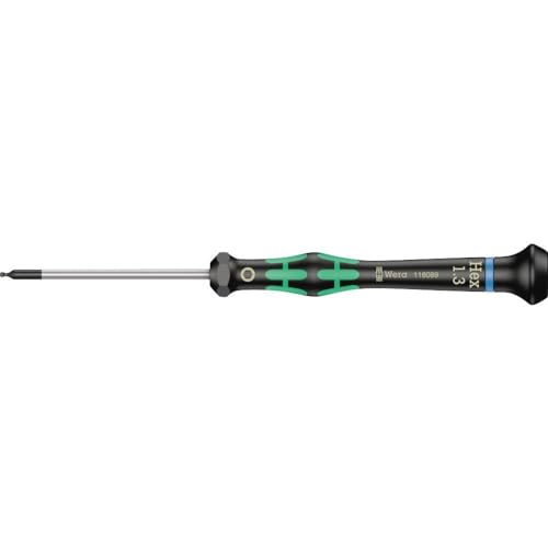 Wera 05118089001 2052 1.3 X 60 Mm Ball Head Screwdriver - size: Ballhead Hexagon 1.3mm Head, 60mm Blade