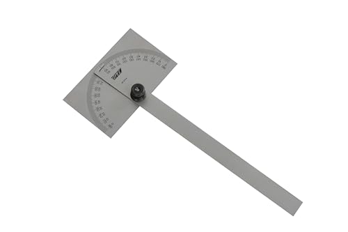 Rectangle Protractor, 0-180°, 6" Arm