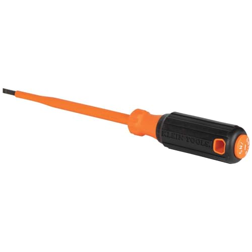 Klein Tools 85076INS Insulated Screwdriver Set, Made in USA, features 1000V Electricial Screwdrivers, (3) Phillips and (2) Slotted and Square Tips, 6-Piece - size: 6-Piece Set