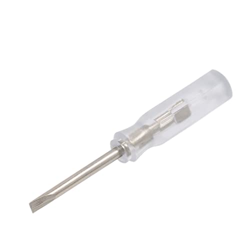 100pcs 45mm x 2mm Tiny Size Flat Slotted Word Head Mini Screwdriver - color: Transparent, size: 2.0mm - (Slotted)