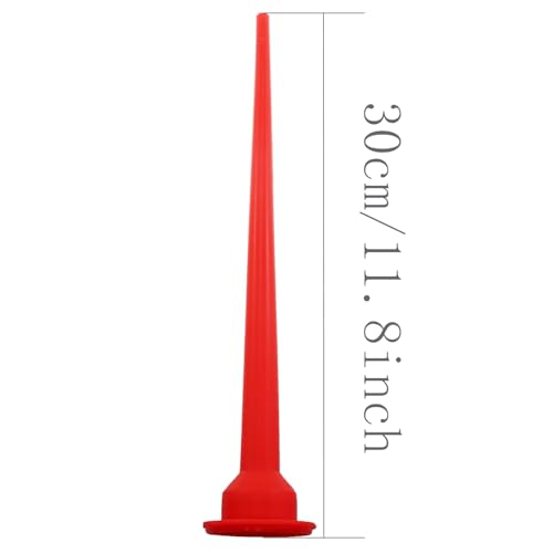 2PCS 30cm Reusable Red Plastic Caulking Extension Nozzle Applicator for Kitchen Bathroom Water Tank Door Windows Joint Filler Finishing