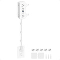 Electrical Outlet Extender Stick, Features 4 USB & 6 Outlets - color: White, size: 39in