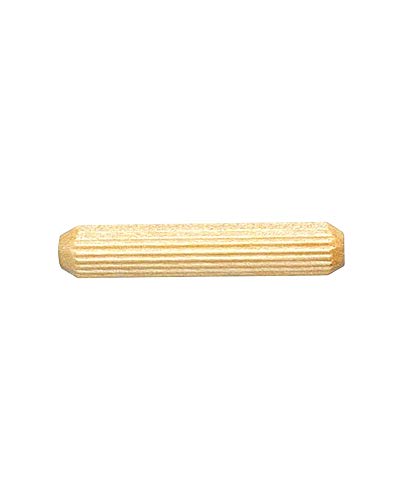 7/16" x 2" Wooden Dowel Pins - Fluted Wood Dowel Pins - Fluted Wooden Dowel Pins Fluted Dowel Pins - Wood Dowel Pins for Furniture - Straight Fluted Wooden Dowel Pins