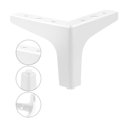 AODIOU Furniture Legs White Replacement Feet: Sofa Legs 4 Inch European Style Dresser Legs Set of 4 - color: White, size: 4'' / 10cm(4PCS)