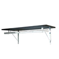 Custom Cut-to-Size Premium Wall-Mounted Shelf with Rod and Bracket Kit. 3/4" Thick Shelves, 14 inches deep. Customize the Length from 16" up to 72". - color: Black - Chrome, size: 16 - 44