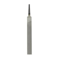 HARFINGTON Flat Medium Cut File 4" Double Cut Teeth High Carbon Steel Hand Rasp File without Handle for Metal Wood Deburring Removing - size: 4", style: Medium