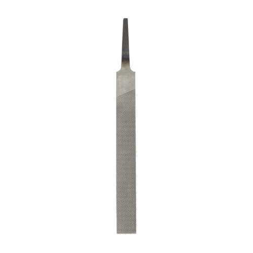 HARFINGTON Flat Medium Cut File 4" Double Cut Teeth High Carbon Steel Hand Rasp File without Handle for Metal Wood Deburring Removing - size: 4", style: Medium