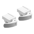 Prime-Line U 9809 Sliding Window Lock for Vinyl Windows, White, 2 Pack | Easy Installation, Keeps Windows Securely Closed, Diecast Construction