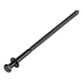 3/8 x 8 (25 Pack) Lag Screw Kit, 25 Screws and 25 Washers, Ceramic Black Ruspert Coating for Exterior Use, Meets ASTM A307 and ASME B18.2.1, Industrial/Commerical Grade by Makers Bolt - size: 3/8 x 8