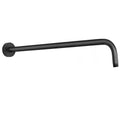 Shower Arm with Flange and Teflon Tape, Wall Mounted Shower Pipe 304 Stainless Steel Extension Arm for Fixed Shower Head & Handheld (20 Inch, Matte Black) - color: Matte Black, style: 20 Inch