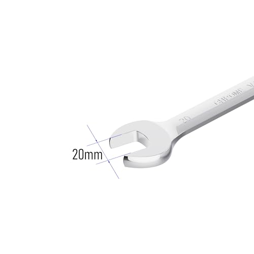 20mm Flex-Head Ratcheting Combination Wrench, 20mm Metric - size: 20mm
