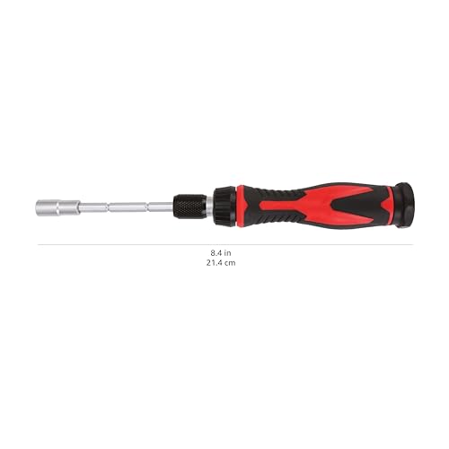 Amazon Basics Magnetic Ratcheting Wrench and Electronics Precision Screwdriver Tool Set, 73-Piece, with Carry Case for Household Repair, Small Jobs, Eyeglasses, Black/Red/Silver - style: 73-Piece