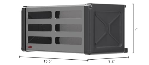Rubbermaid FastTrack Rail Access Bin Garage Organization Bin for Sports Equipment/Gardening Supplies/Shed/Home/Garage/Item Storage - style: Storage Bin