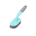 KUFUNG Scrub Brush, Cleaning Shover Scrubber with Ergonomic Handle Bristles for Bathroom Shower Sink Carpet Floor (9 inch, Blue)