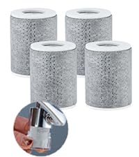 4pcs Carbon Fiber Filter Replacement for CECEFIN Filtered Faucet Extender - color: C1- Grey- Carbon Fiber Filter