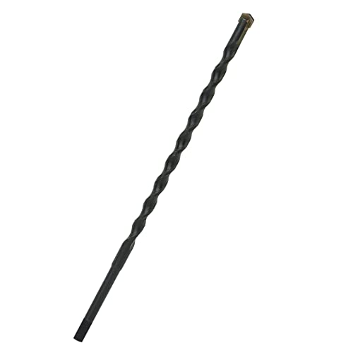 3/16 Inch x 5-1/2 Inch Masonry Drill Bit, 10-Pack Concrete Drill Bit, Carbide Tipped for Concrete, Brick, Stone, Half Flat Shank, Impact Performance (3/16" x 5.5", 10) - size: 3/16" x 5-1/2"