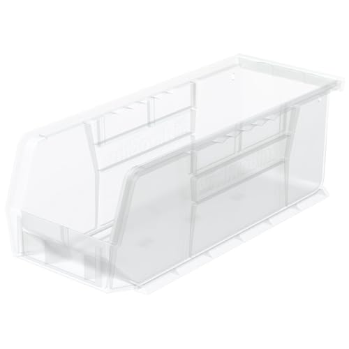 Akro-Mils 30224 AkroBins Plastic Storage Bins, 11"x 4"x 4", Clear, 12-Pack - color: Clear