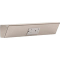 Task Lighting TR Series Angle Power Strip,12 inch, 1 Dual Receptacle, Satin Nickel - color: Satin Nickel, size: 12 Inch