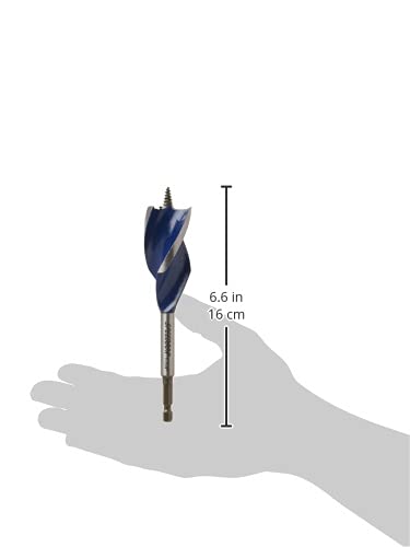 IRWIN SPEEDBOR Tri Flute Wood Drill Bit 1-1/4" X 6"(3041009) - size: Pack of 1, style: 1-1/4-Inch Bit