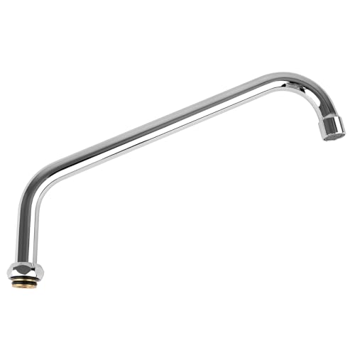 Brass Swivel Swing Nozzle Spout Replacement Kit for Most T and S Commercial Kitchen Sink Faucet, 12" Spout Reach with MAX 2.2 GPM Aerator