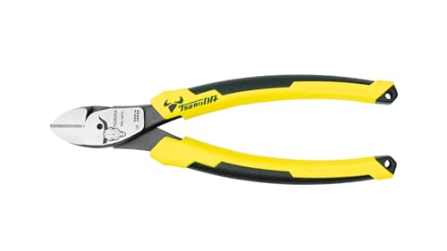 Tsunoda PKN-160TG, High-Leverage Heavy Duty Diagonal Cutters 6-inches (160mm) - size: 6-inches Elastomer Handle