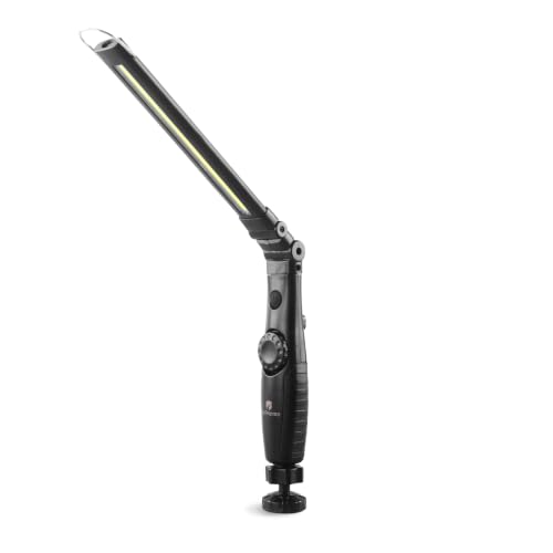 Dr. Prepare LED Work Light, 700 Lumens Foldable Rechargeable Work Light, 3200mAh Cordless Portable Magnetic COB LED Inspection Light for Car Repair, Home, Garage, Emergency - color: White Folding Light