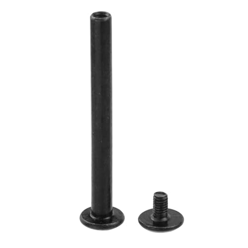 20 Sets M3 x 40mm Binding Post Screws,Hex Drive Rivet Socket,Black - size: M3 x 40mm