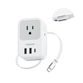 TESSAN USB C Charger Block, Multi Plug Wall Outlet Extender - color: Grey, size: 2 USB-A+1 USB-C+1 USB-C Cable