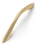 Brushed Gold Cabinet Pulls 5 Inch Arch Twisted Brass Handles Drawer Kitchen Cupboard Bathroom Dresser Cabinet Hardware Zinc Alloy 10 Pack - color: Brushed Gold, size: 5 Inch Hole Centers