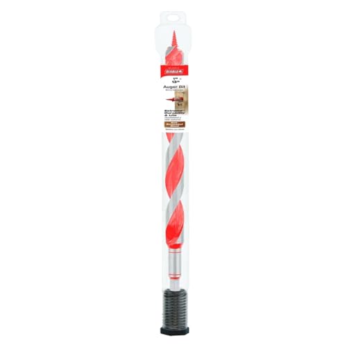Diablo Auger Bit for Wood & Nail-Embedded Wood - 1" Diameter, 13" Length - size: 1" Diameter, style: 13" Length