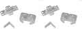 RV Designer H301 Drawer Repair Kit w/Drawer Slide, Rear Socket and 2 Corner Slides, Cabinet Hardware (Pack of 2) - size: 1 Count (Pack of 2)
